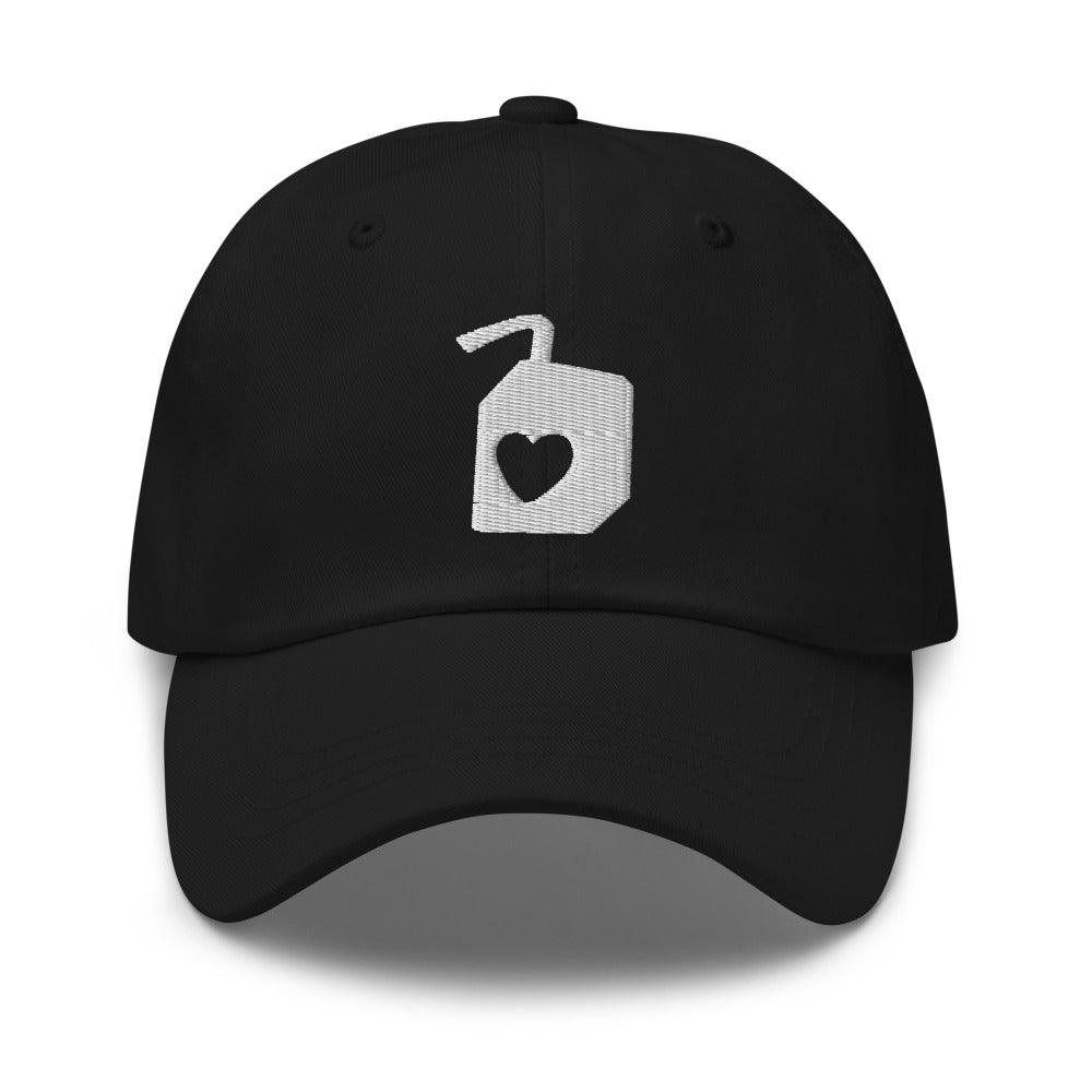 Söök hat dad-hat cap, söök Sudamest from the heart süda apparel merch black white