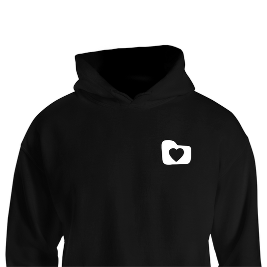 Säilinud          Hoodie sailinud-hoodie HOODIES Sudamest from the heart süda apparel merch black white