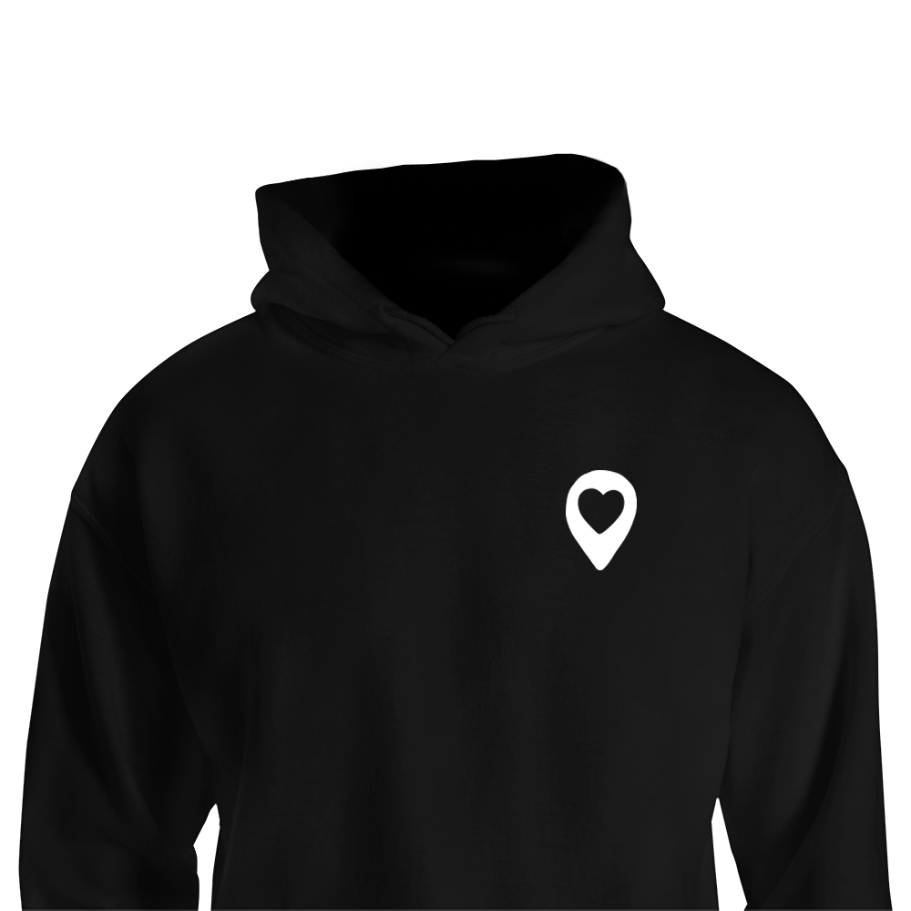 Siin          Hoodie siin-hoodie HOODIES Sudamest from the heart süda apparel merch black white