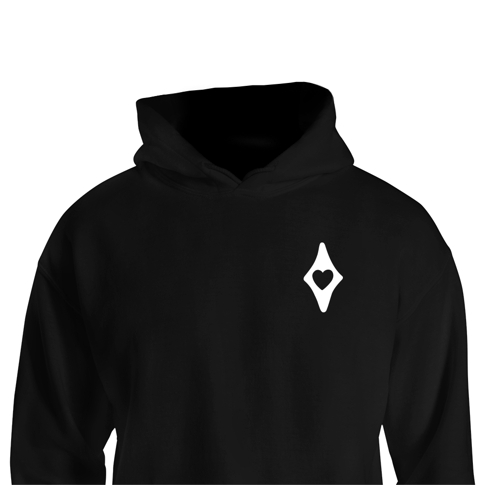 Särav Hoodie sarav-hoodie HOODIES Sudamest from the heart süda apparel merch black white