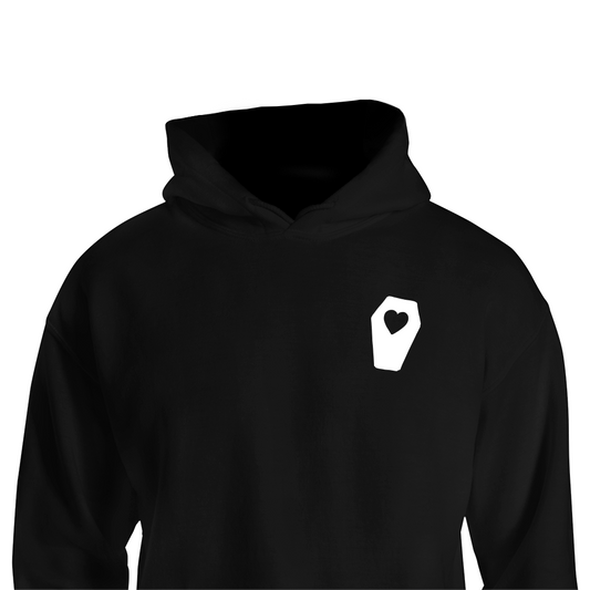 Surnud          Hoodie surnud-hoodie HOODIES Sudamest from the heart süda apparel merch black white