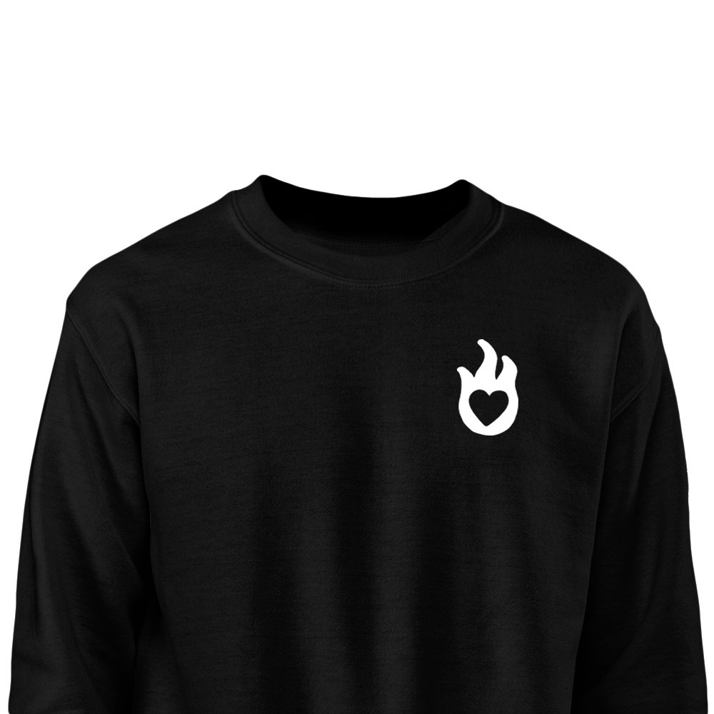 Süsi          Sweatshirt susi-sweatshirt SWEATSHIRTS Sudamest from the heart süda apparel merch black white