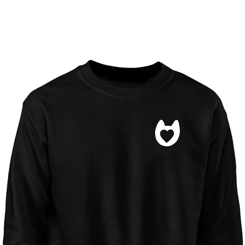 Süütu Sweatshirt unisex-sweatshirt SWEATSHIRTS Sudamest from the heart süda apparel merch black white