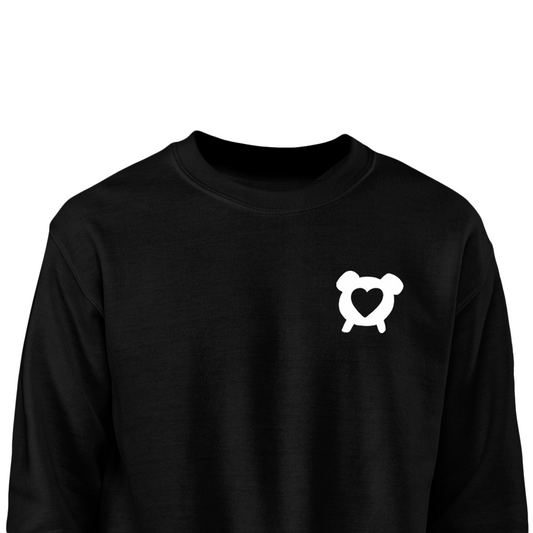 Siis          Sweatshirt siis-sweatshirt SWEATSHIRTS Sudamest from the heart süda apparel merch black white